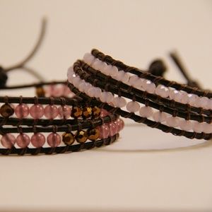 Handmade wrap bracelets.