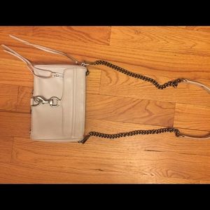 Rebecca Minkoff Taupe Leather cross body Purse