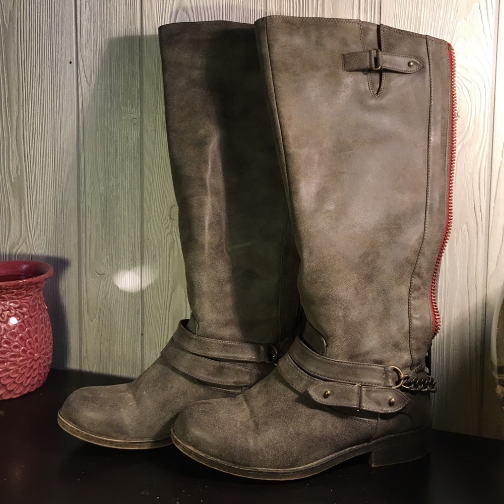 Gray Boots