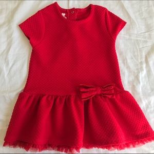 Red peplum Tunic