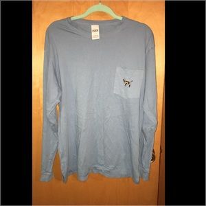 VS PINK CAMPUS TEE SIZE L, EXCELLENT CONDITION