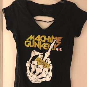 Machine Gun Kelly Lace Up Band Tee