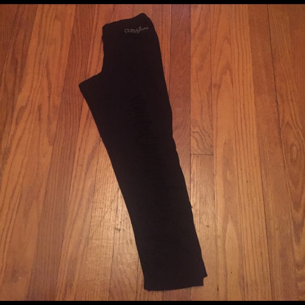 Guess cut out leggings in black size small