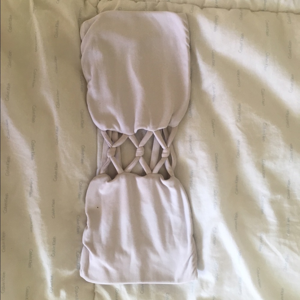 White San Lorenzo bikini top