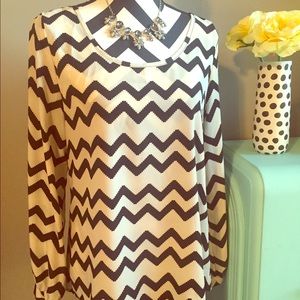 Whisper Chevron Blouse