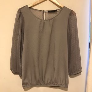 The Limited Taupe Blouse