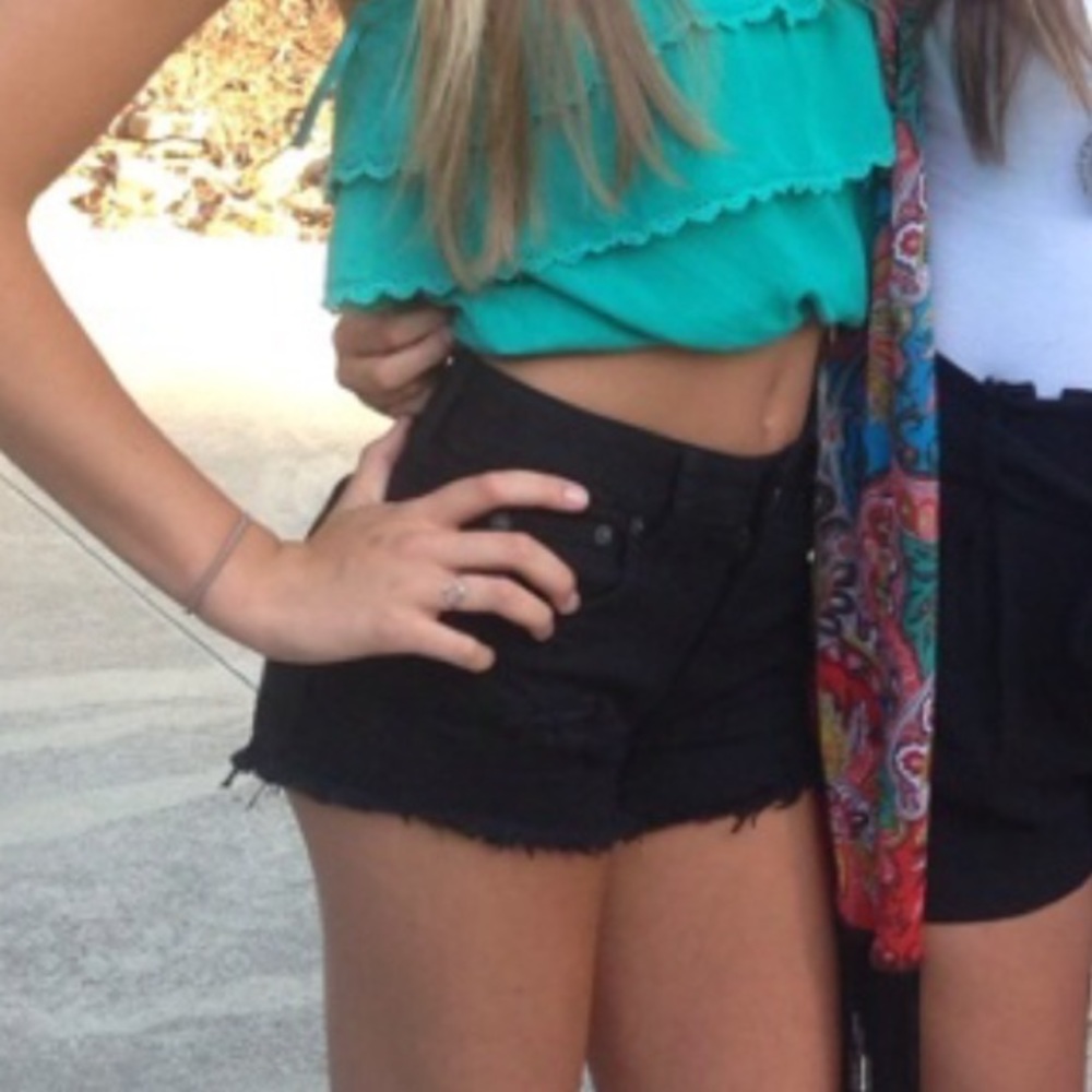 Black American Eagle Shorts