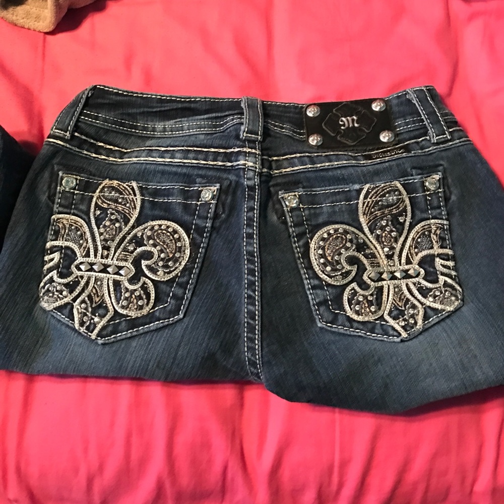 dark blue miss me jeans