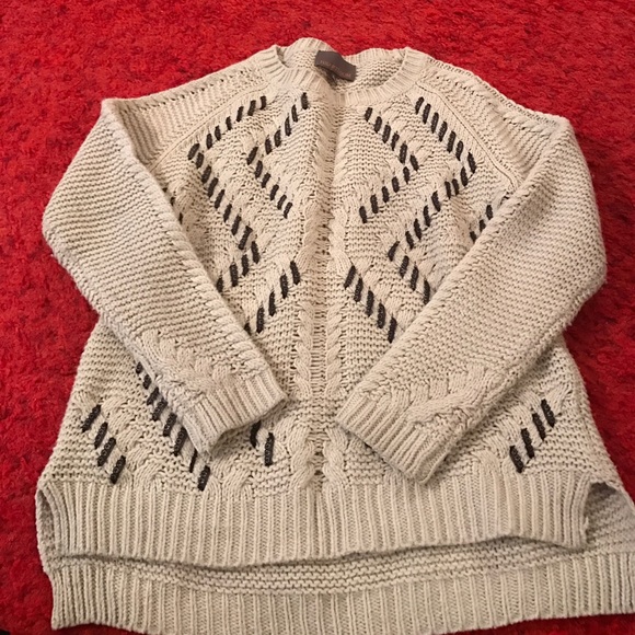 Knitted / Lace Acrylic Sweater - Picture 1 of 3