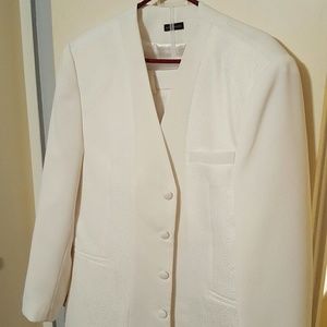 Men's white suit