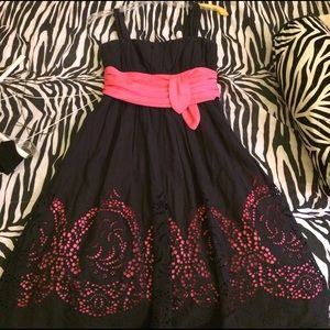 Black And Pink Dress