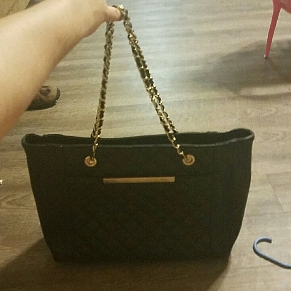 Large black purse/laptop carrier