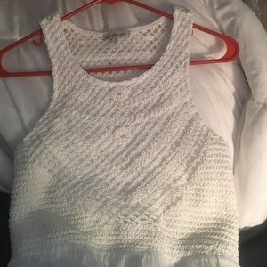 White crochet dress