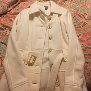 Cream pea coat