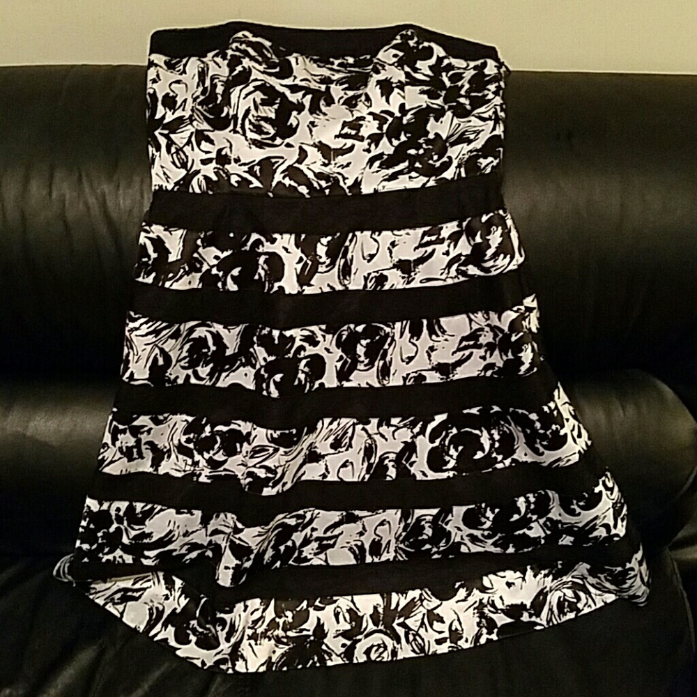 white house black market strapless dress