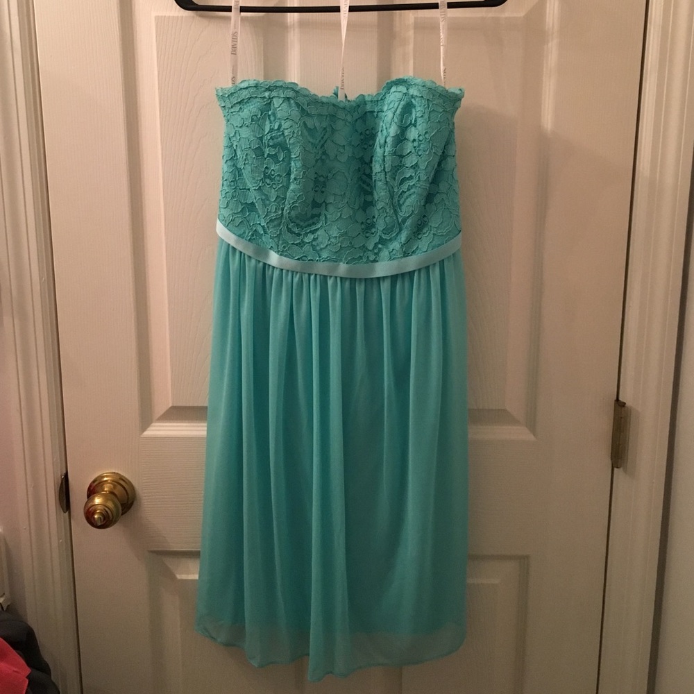 Teal bridesmaid dress