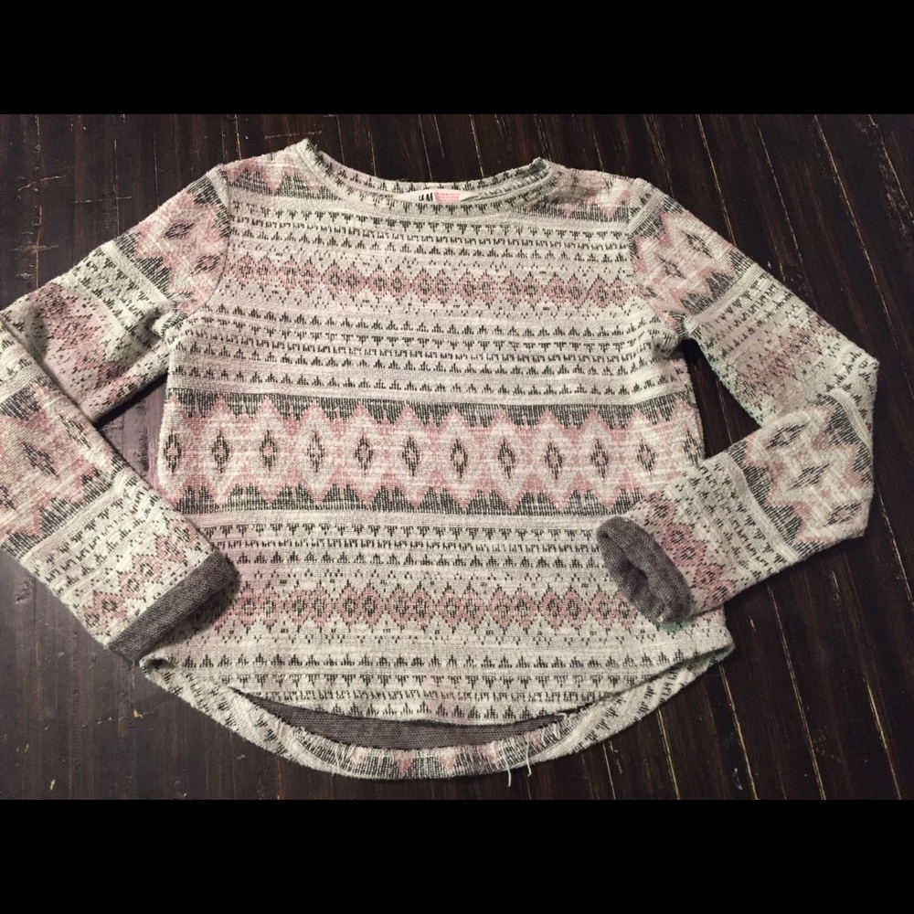 H&M girls Aztec blouse