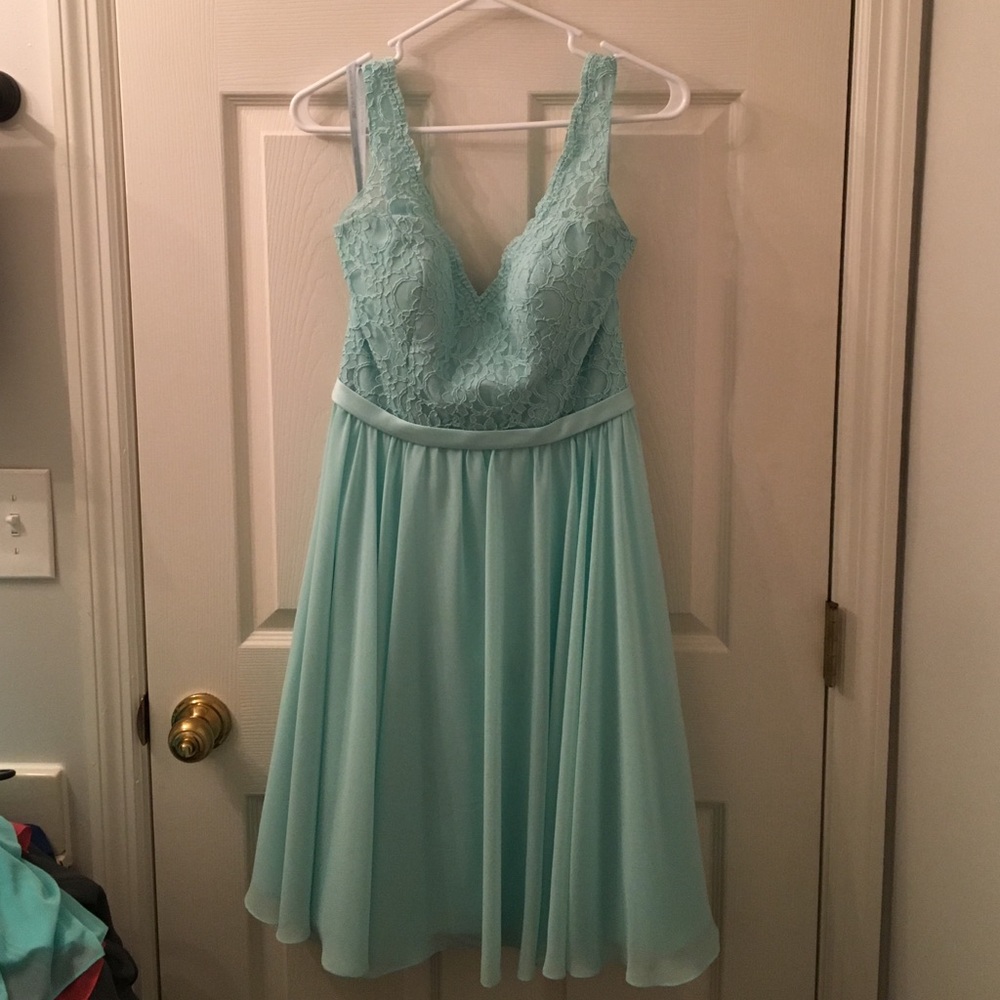 Light blue bridesmaid dress