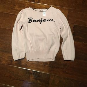 Pretty light pink sweater