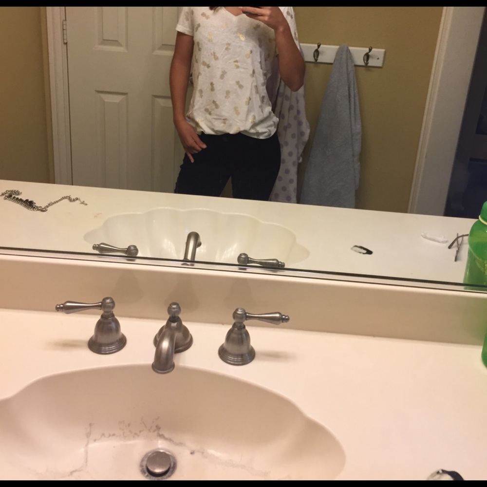 Gold pineapple shirt