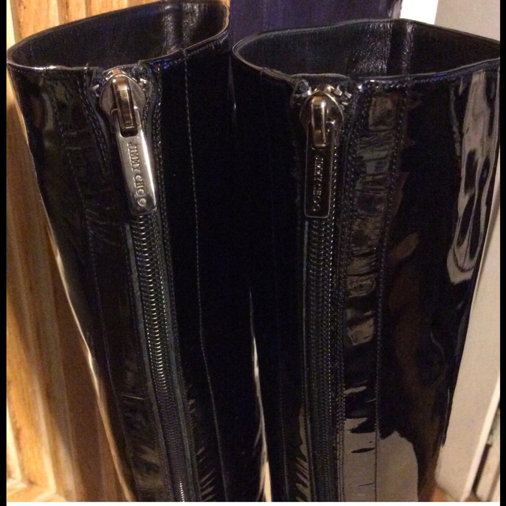 SOLD ON TRADESY! Jimmy Choo Patent Leather Boots - Picture 5 of 8