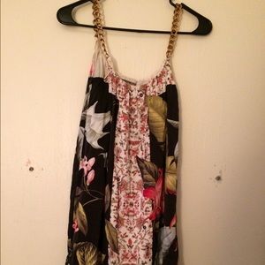 Loose silk mid dress