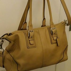 Coach bag, worn in spots shown