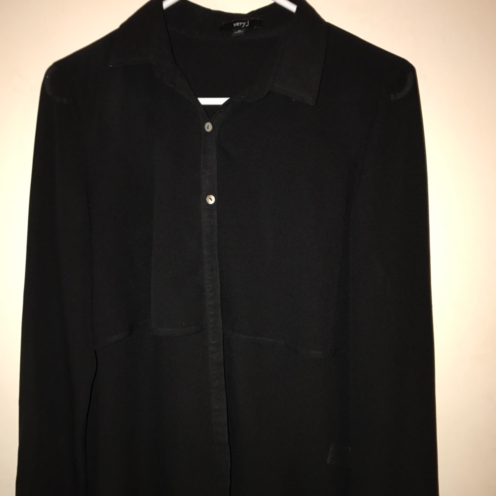 "Stargazer" Sheer Button Down