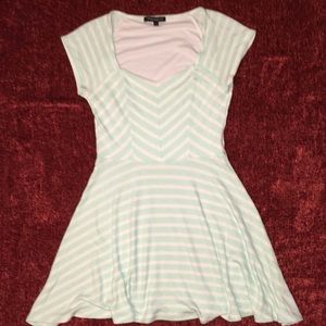Mint Green & White Dress