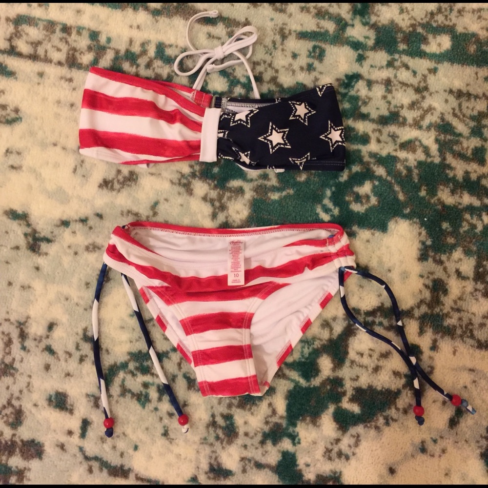 American flag girls bikinis