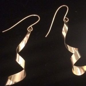 ⚡️⚡️lowest⚡️14k 14 k YG Gold Spiral Hook Earrings