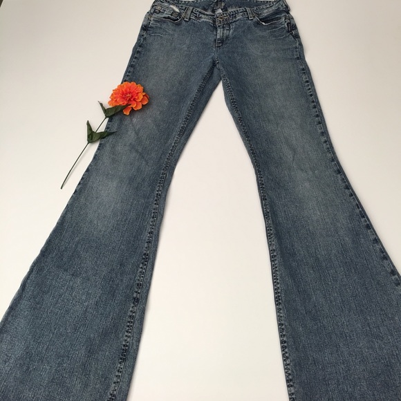 silver bell bottom jeans