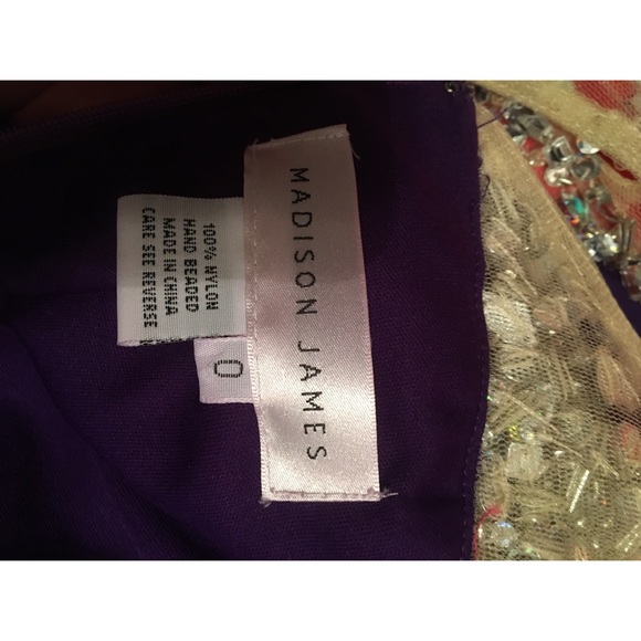 Madison James Purple Prom Dress - Picture 3 of 5