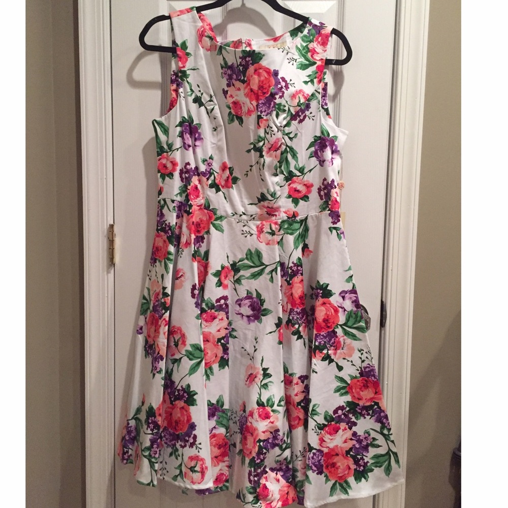 Vintage Inspired Floral Dress
