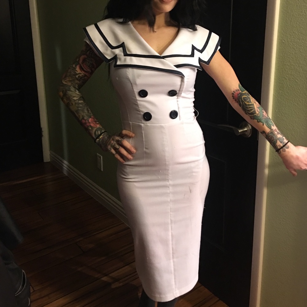 Bettie Page sailor dress