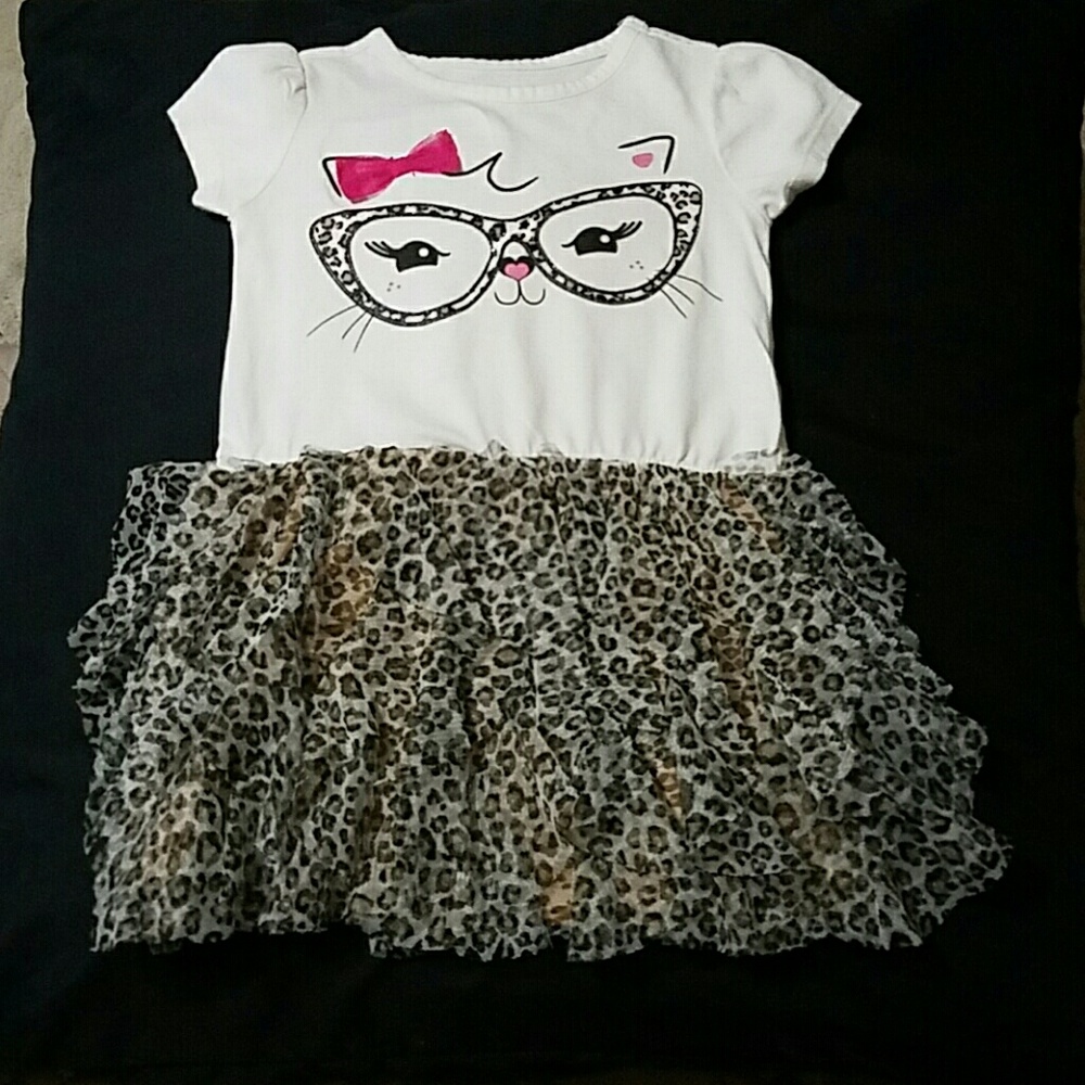 Cute Kitty Dress for Toddler Girl