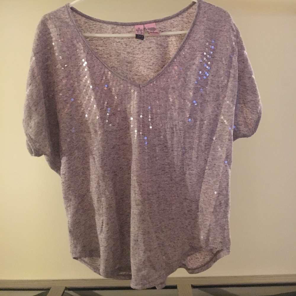 Purple Sequin Shirt