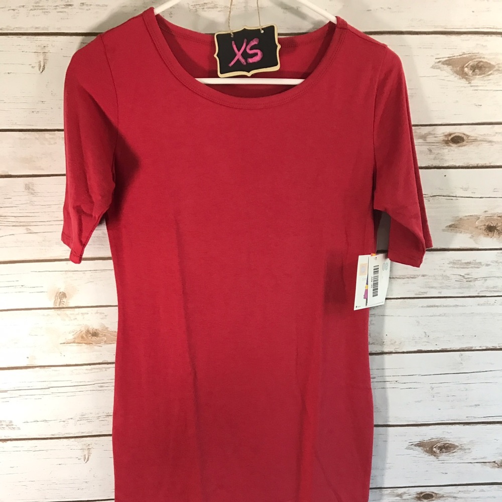 Lularoe NWT XS RED JULIA Dress