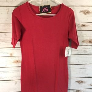 Lularoe NWT XS RED JULIA Dress
