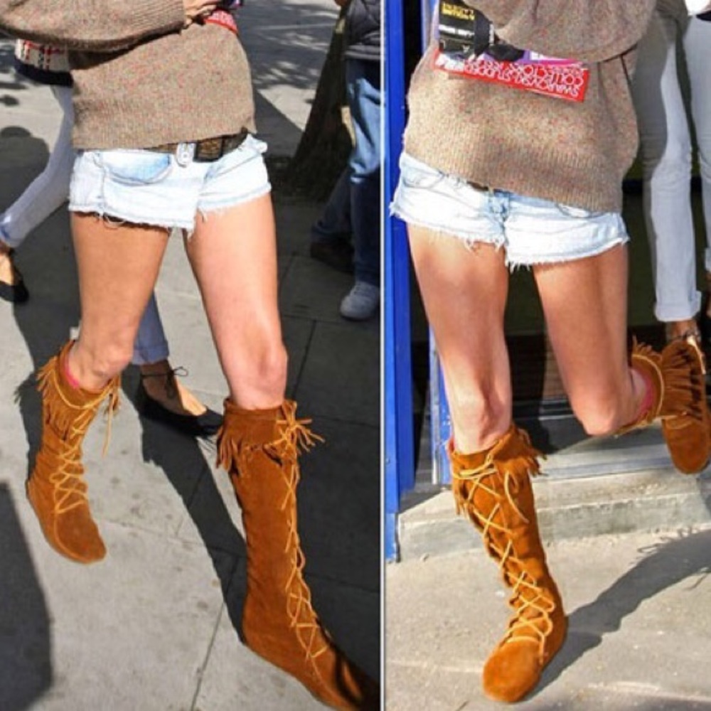 Fringe boots