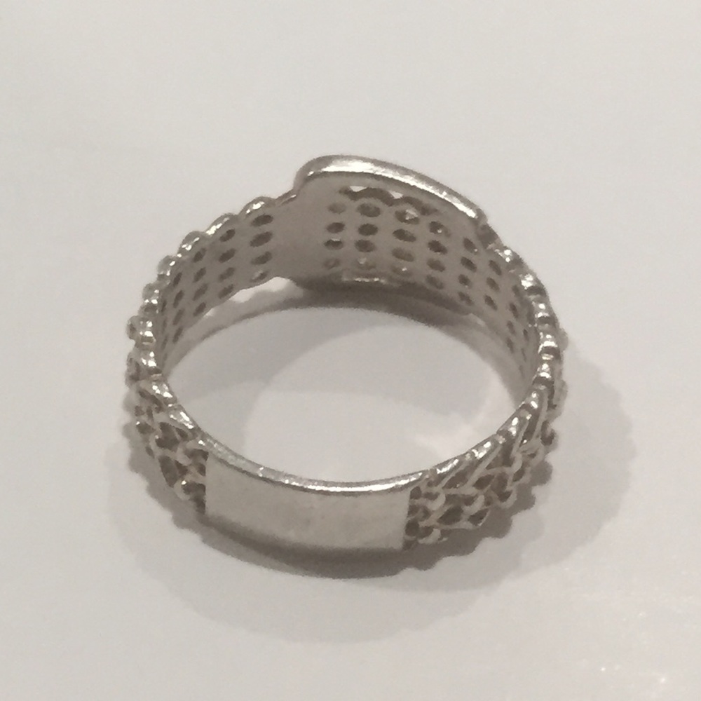 925 Silver Buckle Ring - Picture 2 of 7
