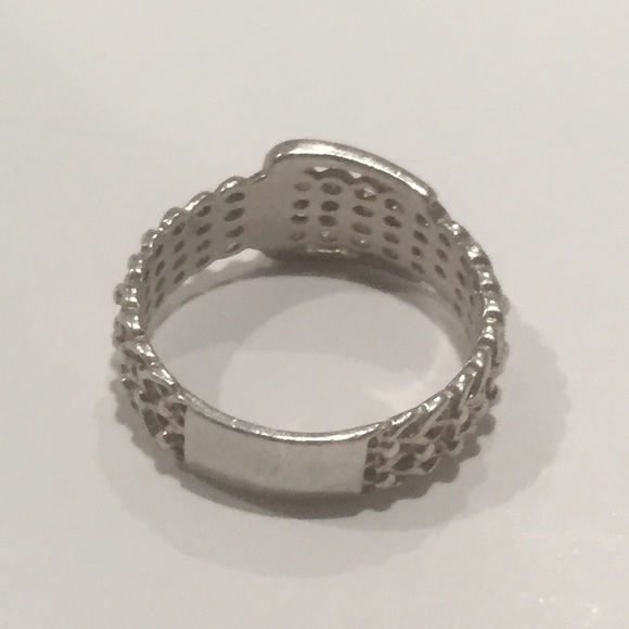 925 Silver Buckle Ring - Picture 2 of 7
