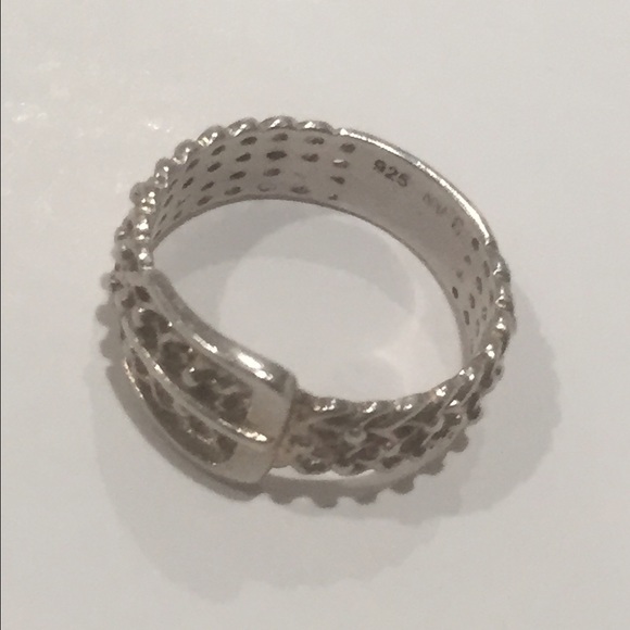925 Silver Buckle Ring - Picture 3 of 7
