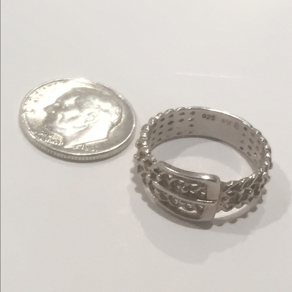 925 Silver Buckle Ring - Picture 4 of 7