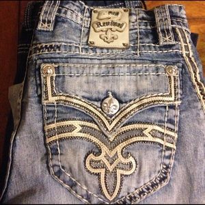 Rock Revival men's Bootcut jeans.