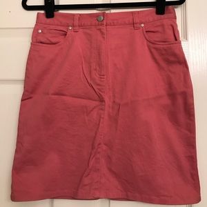 BN Ann Taylor Factory Pink Jean Skirt