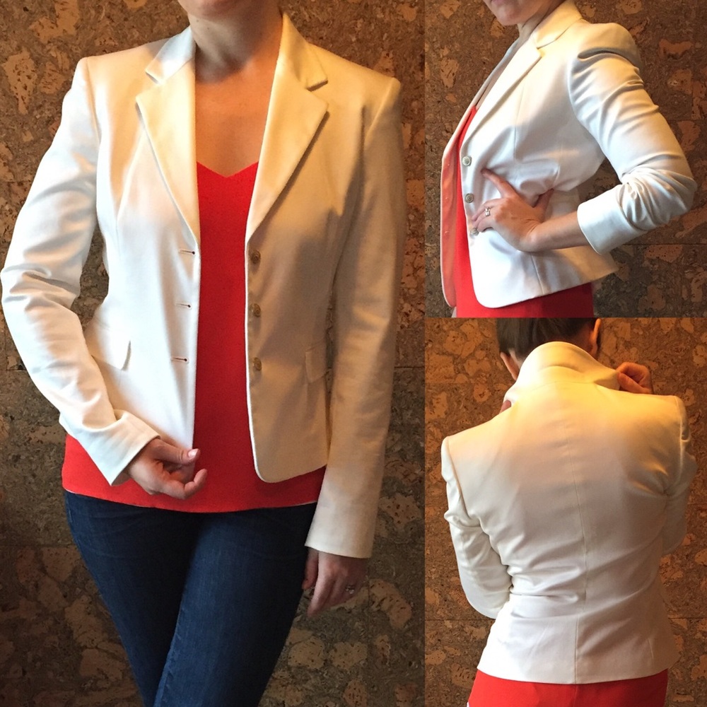 White Tahari Blazer