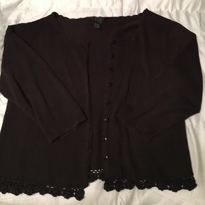 Bolero, crocheted edge