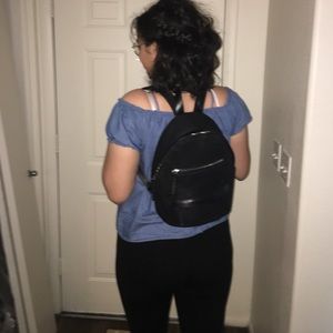 Black forever 21 mini backpack
