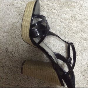 New black and jute sandals!